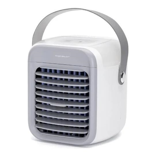 Aigostar - Pārnēsājama air cooler 8W/5V balta