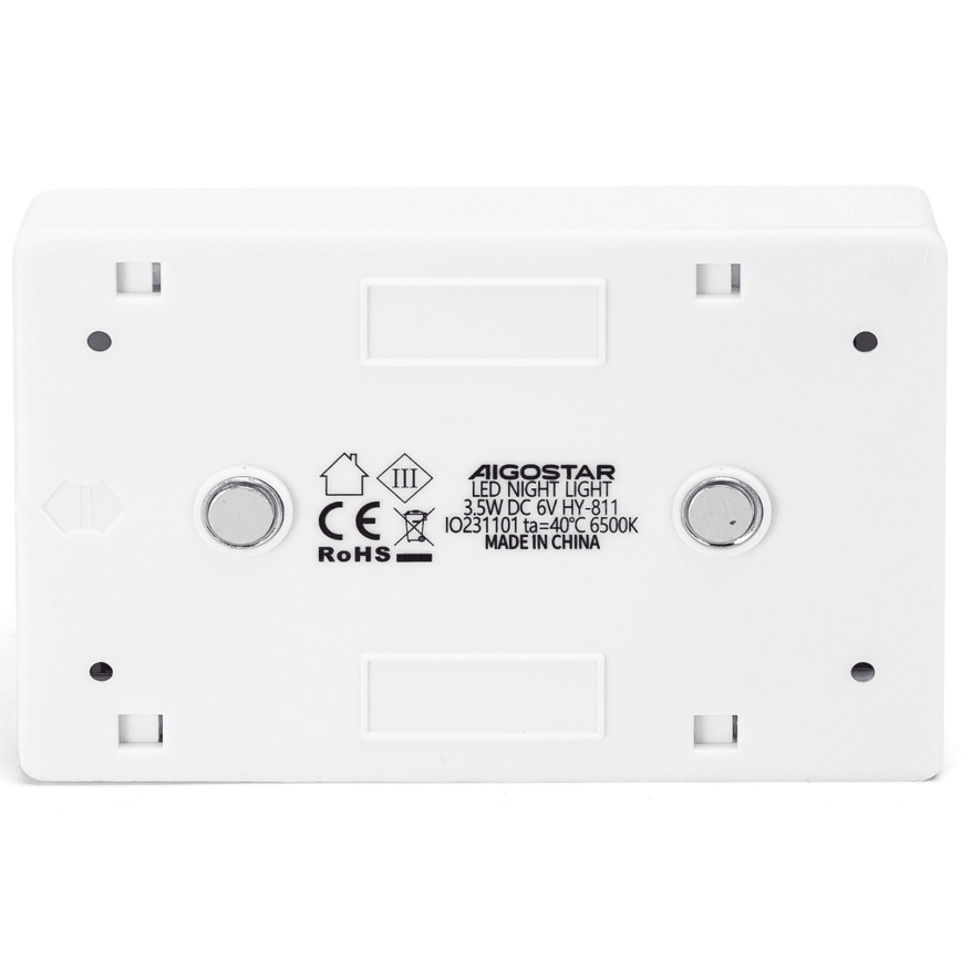 Aigostar - Pārnēsājama LED nakts lampa LED/4xAAA 6500K