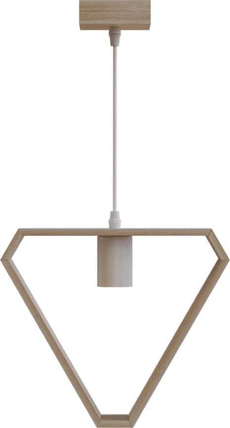 Aigostar - Piekaramā lampa ar vadu 1xE27/60W/230V bēšā krāsā