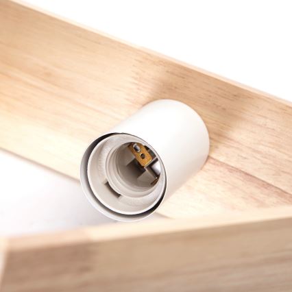 Aigostar - Piekaramā lampa ar vadu 1xE27/60W/230V bēšā krāsā