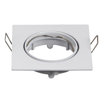 Aigostar - Rāmis iebūvējamam GU10 gaismeklim 8,2x8,2 cm balts