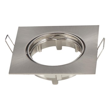 Aigostar - Rāmis iebūvējamam GU10 gaismeklim 8,2x8,2 cm matēts hroms