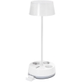 Aigostar - Regulējama LED galda lampa ar kontaktligzdām un USB LED/4,6W/230V 3000/4000/6500K balta