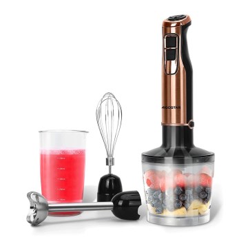 Aigostar - Rokas blenderis 1000W/230V roze zelta