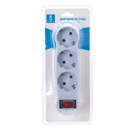 Aigostar - Sadalāmas kontaktligzdas ar slēdzi 3x16A/230V SCHUKO