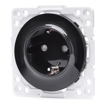 Aigostar - Sadzīves kontaktligzda bez rāmja SCHUKO 250V/16A melna