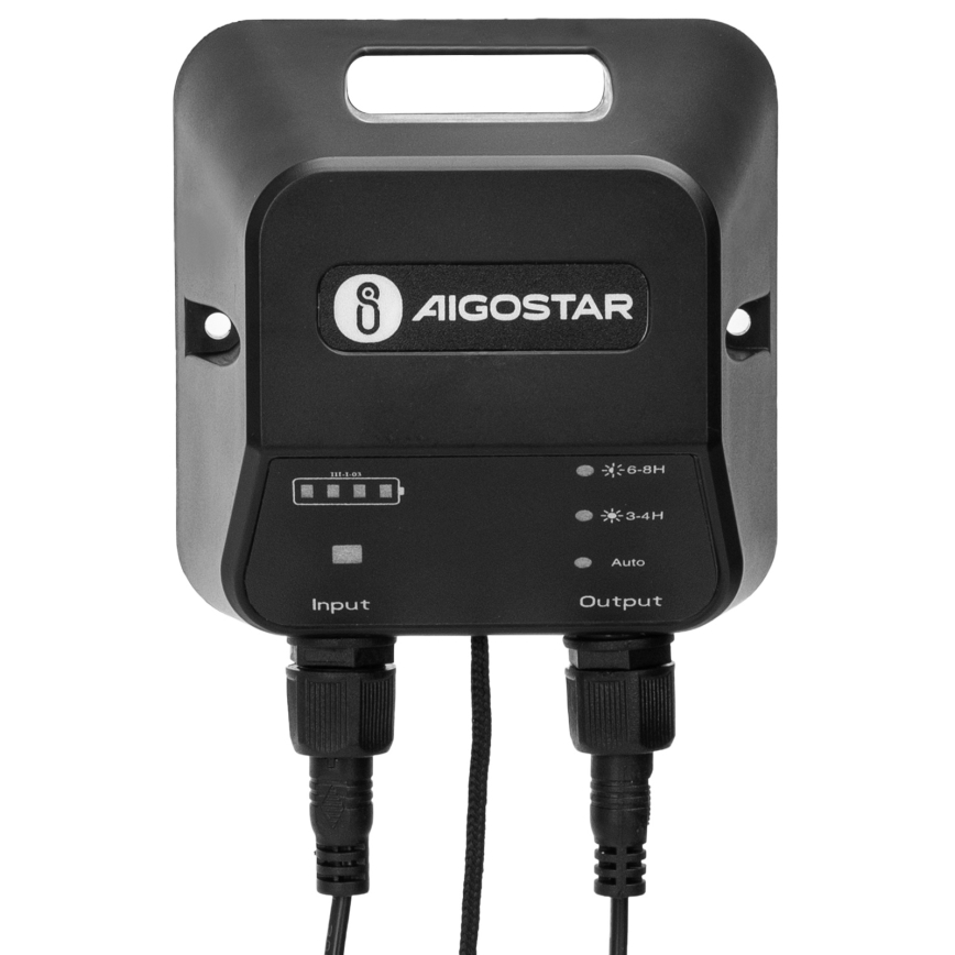 Aigostar - LED saules lustra 2xLED/70W/12V 12000 mAh 6500K IP65 Ø 23,5 cm + tālvadības pults