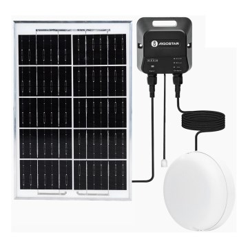 Aigostar - saules LED prožektors LED/70W/12V 6000 mAh 6500K IP65 Ø 20,5 cm + tālvadība