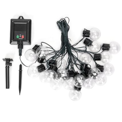 Aigostar - Saules LED virtene 20xLED/8 funkcijas 11,5m IP65 daudzkrāsaina