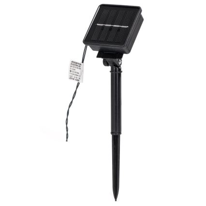 Aigostar - LED saules virtene 50 LED/8 funkcijas 12 m 800 mAh IP65 silti balta