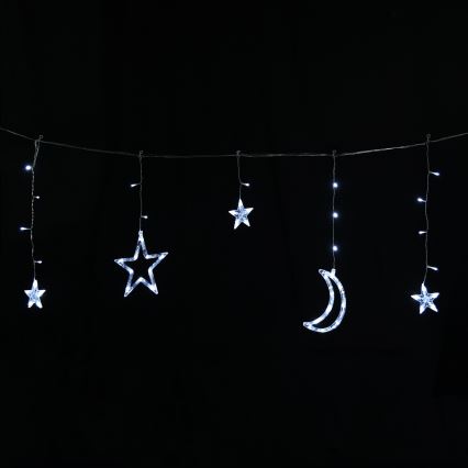 Aigostar - Saules darbināma LED Ziemassvētku virtene 120xLED/8 funkcijas 3x0,6m 500 mAh IP65 auksti balta