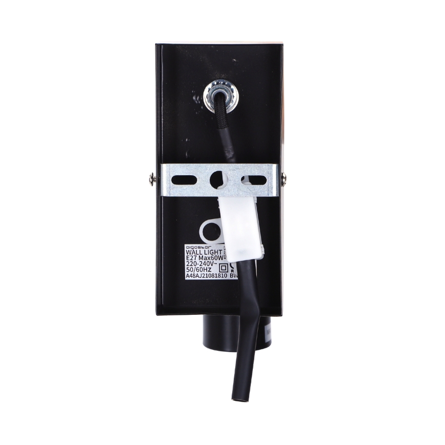 Aigostar - Sienas lampa 1xE27/60W/230V brūna/melna