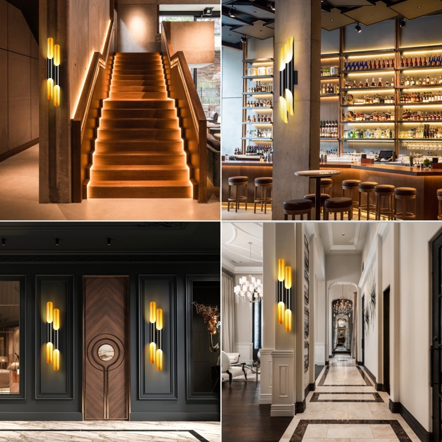 Aigostar - Sienas lampa 4xE27/60W/230V