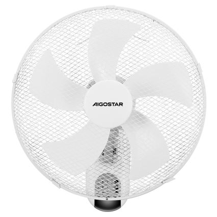 Aigostar -  Sienas ventilators 45W/230V balta + tālvadības pults