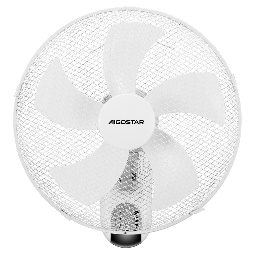 Aigostar -  Sienas ventilators 45W/230V balta + tālvadības pults