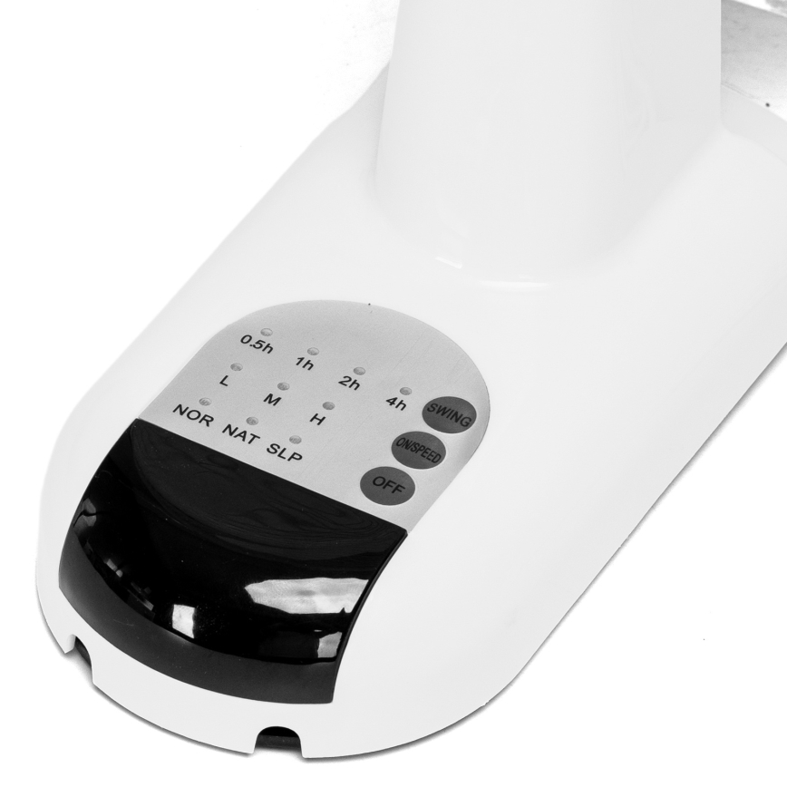 Aigostar -  Sienas ventilators 45W/230V balta + tālvadības pults