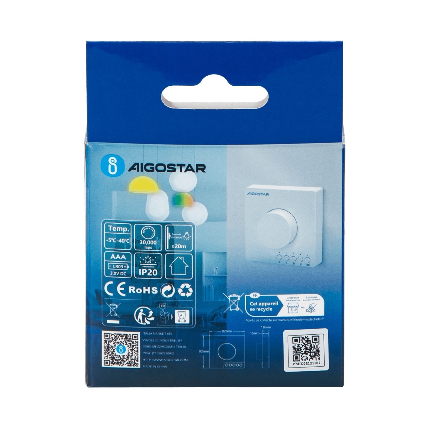 Aigostar - Spiedpogas aptumšotājs MESH