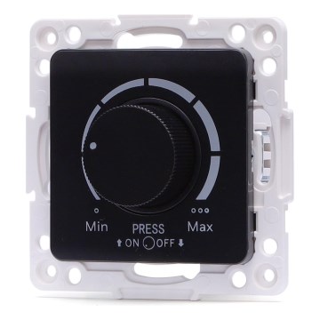 Aigostar - Spilgtuma regulators bez rāmja 250V/10A melns