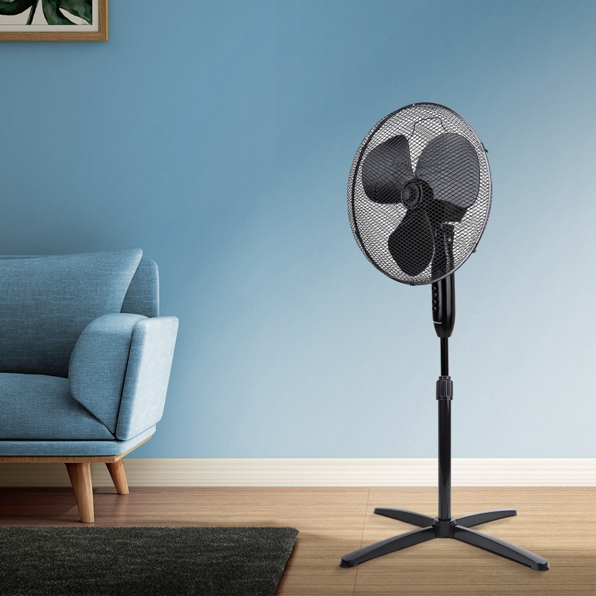 Aigostar - Statīva ventilators 40W/230V 120 cm melna