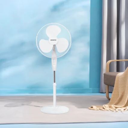 Aigostar - Statīva ventilators 40W/230V balta