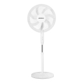 Aigostar - Statīva ventilators 60W/230V balta