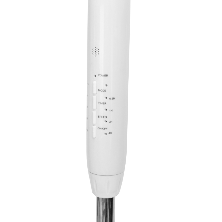 Aigostar - Statīva ventilators 60W/230V balta + tālvadības pults