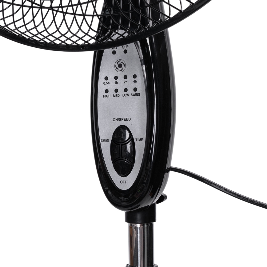 Aigostar - Stāvošais ventilators 60W/230V 130 cm melns + tālvadības pults