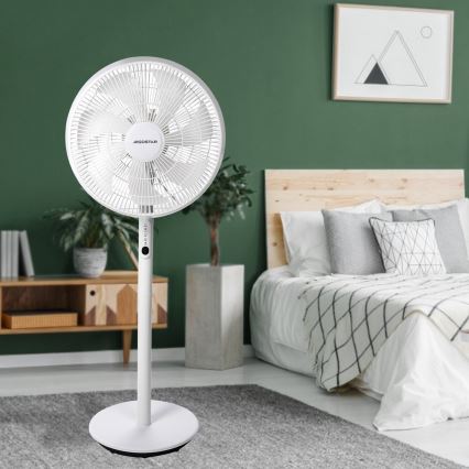 Aigostar - Stāvvietas ventilators 2in1 45W/230V balts + tālvadība