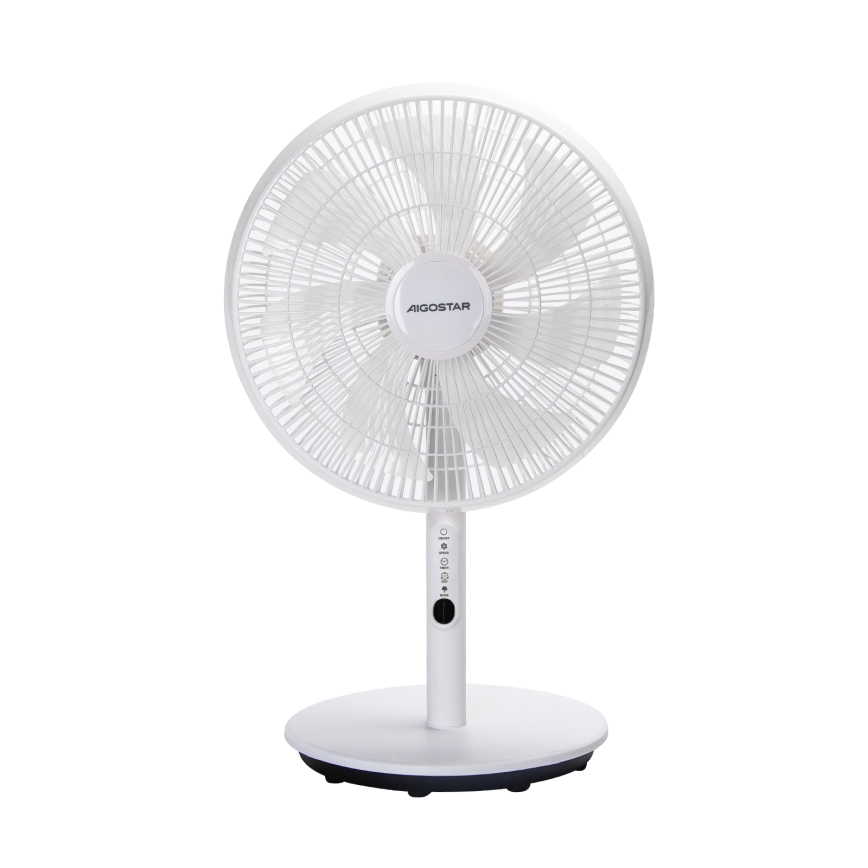 Aigostar - Stāvvietas ventilators 2in1 45W/230V balts + tālvadība
