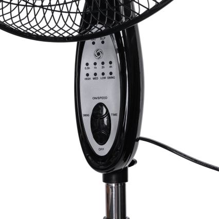 Aigostar - statīva ventilators 55W/230V 130 cm melns + tālvadība
