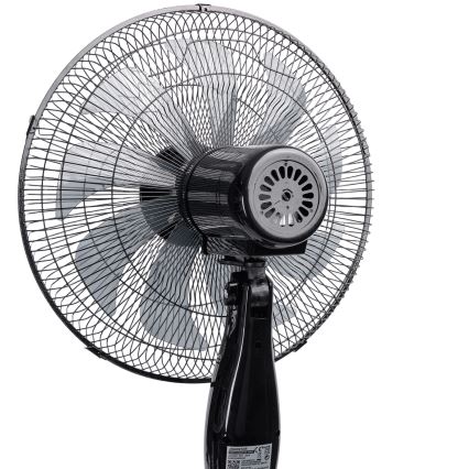 Aigostar - statīva ventilators 55W/230V 130 cm melns + tālvadība