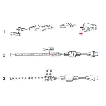 Aigostar - Strāvas avots LED lentēm 10 mm 600W/230V balts