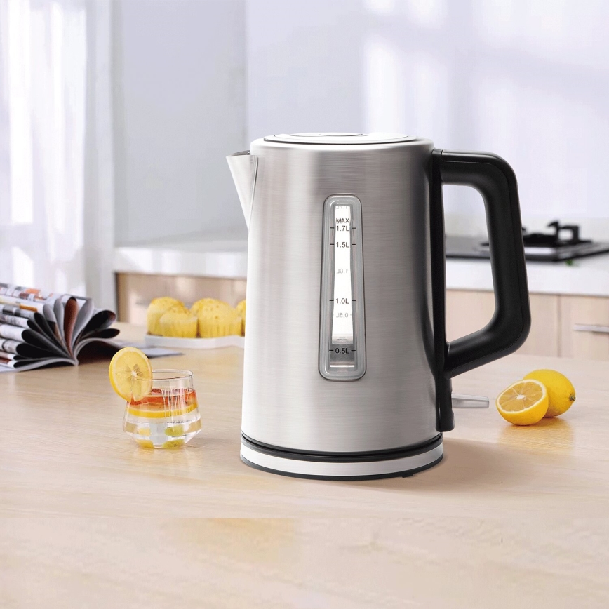 Aigostar - Tējkanna 1,7l 2200W/230V hroms