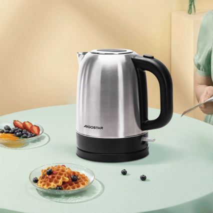 Aigostar - Tējkanna 1,7l 2200W/230V hroms