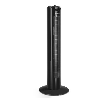 Aigostar - Torņa ventilators 45W/230V melna