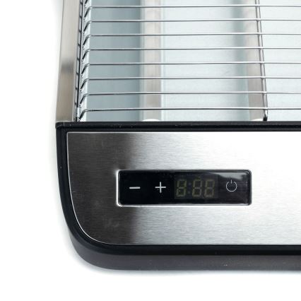Aigostar - Tosteris 840-1000W/230V matēts hroms