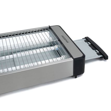 Aigostar - Tosteris 840-1000W/230V matēts hroms