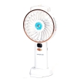 Aigostar - Uzlādējamais kabatas ventilators 5W/5V 2400mAh USB balts