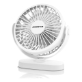 Aigostar - Uzlādējams galda ventilators 4W/5V 1500mAh balts