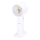 Aigostar - Uzlādējams kabatas ventilators 4W/5V 500mAh USB balta
