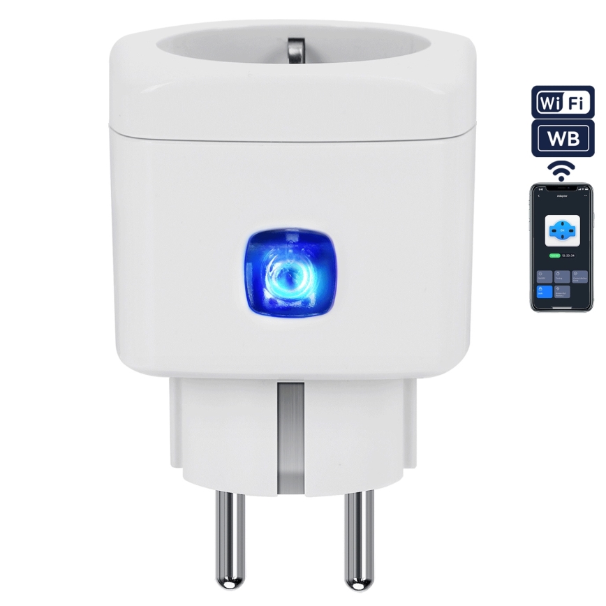 Aigostar - Viedā kontaktligzda F 2300W Wi-Fi Tuya