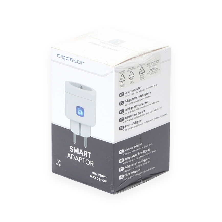 Aigostar - Viedā kontaktligzda F 2300W Wi-Fi Tuya