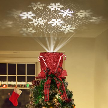 Aigostar - Ziemassvētku LED sniegpārslu projektors LED/5W/230V auksti balta sarkana