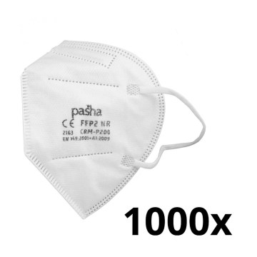 Aizsarglīdzekļi - respirators FFP2 NR CE 2163 1000gab