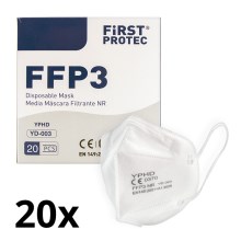 Aizsarglīdzekļi - respirators FFP3 NR CE 0370 20 gab