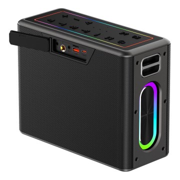 AKAI ABTSW-120 - Bezvadu skaļrunis ar diviem mikrofoniem 80W/4000 mAh IPX6