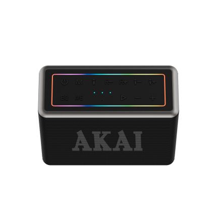 AKAI ABTSW-120 - Bezvadu skaļrunis ar diviem mikrofoniem 80W/4000 mAh IPX6