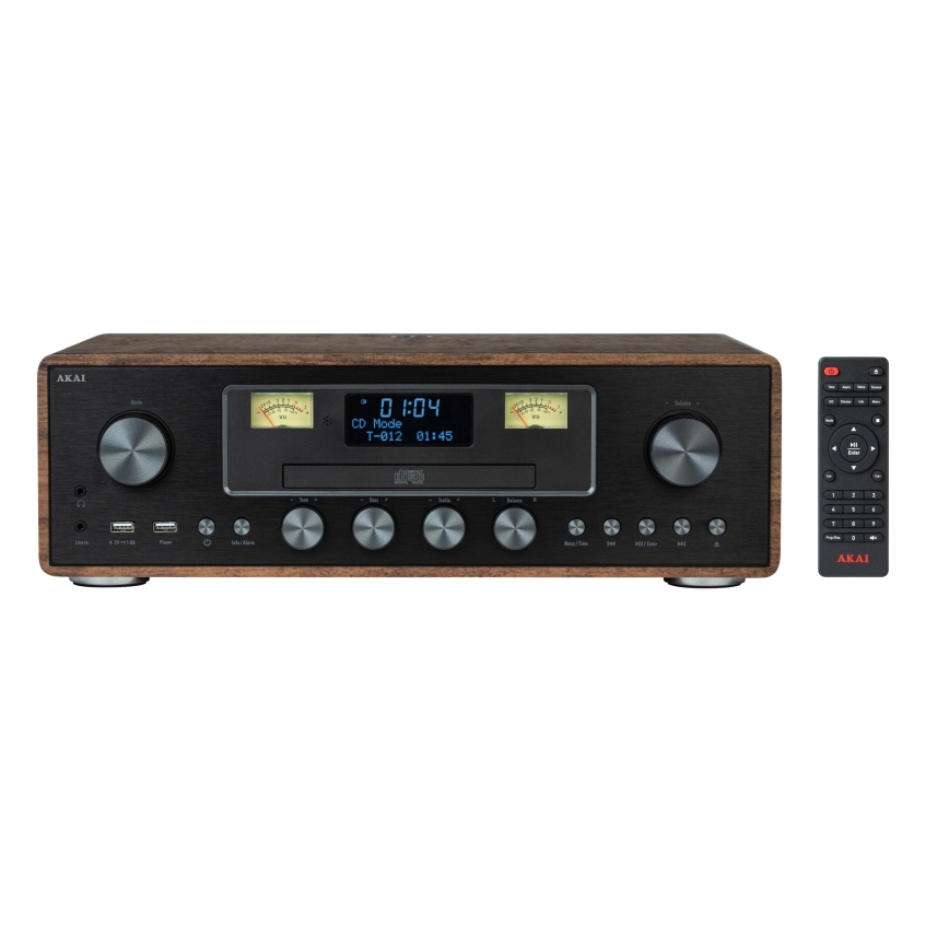 AKAI AM-100 RHAPSODY - Mikrosistēma ar CD/FM/DAB/AUX/USB/MP3 40W/230V + tālvadības pults