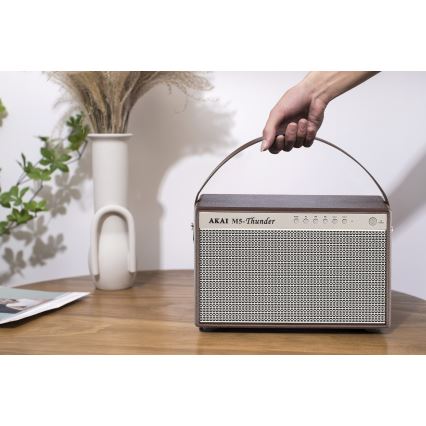 AKAI M5 THUNDER COFFEE - Bezvadu skaļrunis 70W/8000 mAh