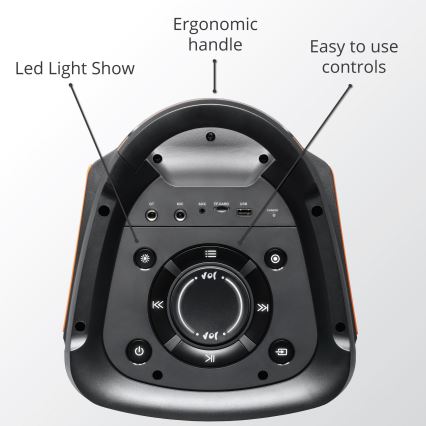 AKAI PARTY BOX 810 - Bezvadu skaļrunis 65W/230V 5000 mAh + tālvadības pults
